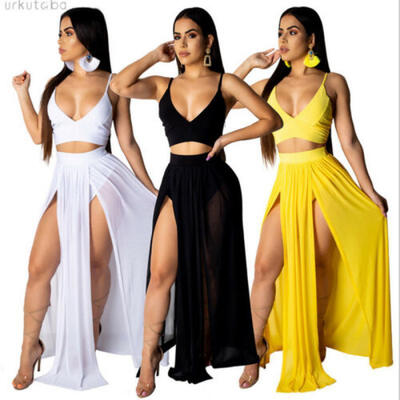 

2019 New Long Chiffon V-neck Evening Party Dresses Homecoming Prom Gowns