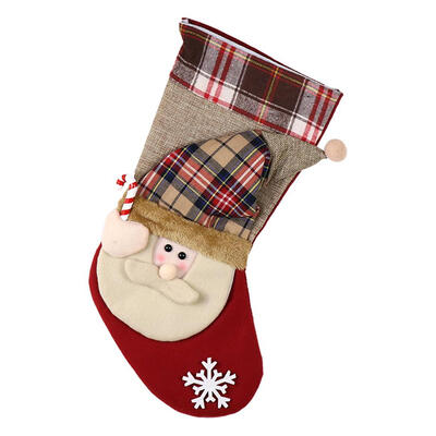 

Large Christmas Stocking Candy Gift Sock Bag Xmas Tree Hanging Ornament