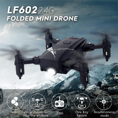 

LF602 Foldable Drone with Camera 720P Gesture Photography Altitude Hold Headless Mode Training Toy Quadcopter with 2 Battery