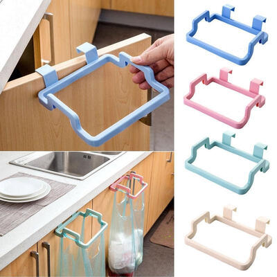

Kitchen Portable Plastic Door Garbage Trash Bag Box Can Rack Hanging Holder