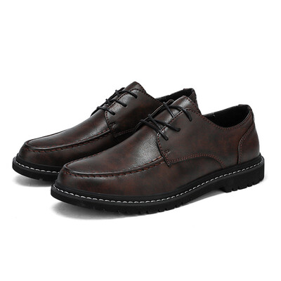 

HengLiang Mens suede leather high-end business casual shoes 7197