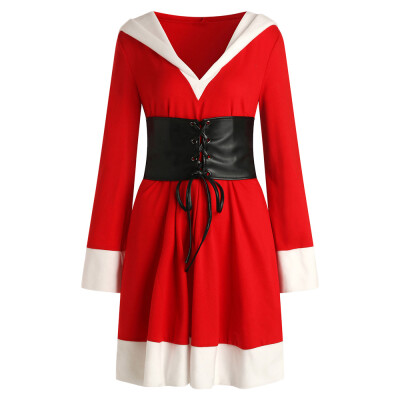 

Christmas Santa Claus Hooded Dress