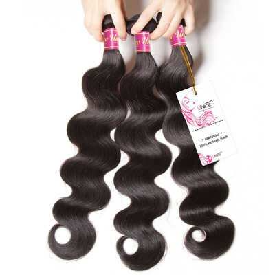 

UNice 8A Peruvian Virgin Hair Body Wave 3 Bundles 100 Human Hair Extensions