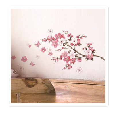 

2018 cherry blossom branches flowers blossoming foreign trade wall stickers to map custom removable