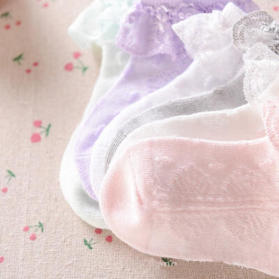 

Baby Girls Tutu Socks Bow Lace Newborn Infant Frilly Sock Cotton Short Socks