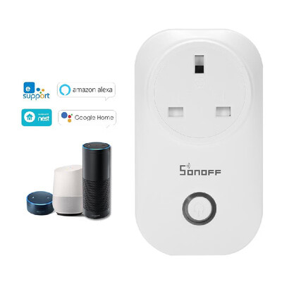 

SONOFF S20 EU Type E ITEAD Wifi Wireless Remote Control Socket Charging Adapter Smart Home Power Socket Via Phone App Smart Timer