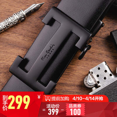 

Pierre Cardin Mens Belt Business Wild Automatic Buckle Belt Mens Youth Fashion Casual Pants With Scrub Simple Pants Belt J7A804Z-721101A1 Black