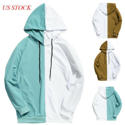

Winter Stitching Hoodie Men Women Sweatshirt Jacket Pullover Jumpers Hooded Tops