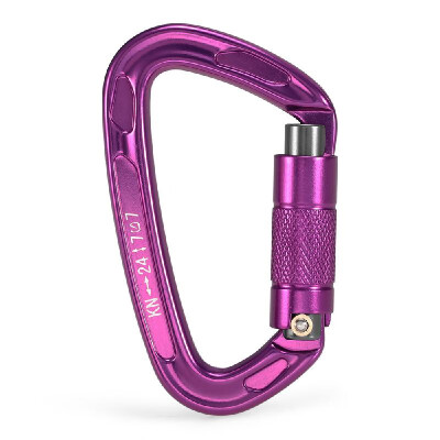 

24KN Twist Locking Gate Carabiner Heavy Duty Auto Lock Carabiner Outdoor D-ring Buckle Climbing Rappelling Canyoning Hammock Locki