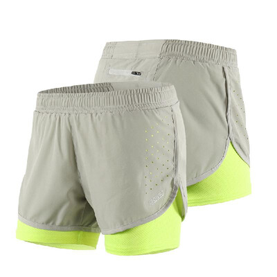 

Arsuxeo Womens 2-in-1 Running Shorts Quick Drying Breathable Active Training Exercise Jogging Cycling Shorts with Longer Liner