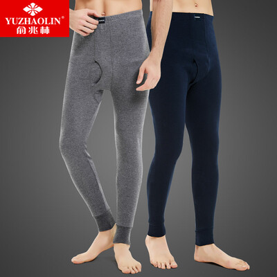 

Yu Zhaolin YUZHAOLIN Qiuyi Qiuku Mens Cotton Thin section Single Piece Pants Mens Warm Base Cotton Pants Mens Tibetan Green