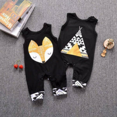 

Newborn Infant Baby Boy Girl Clothes Sleeveless Romper Jumpsuit Bodysuit Outfit