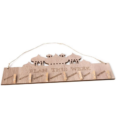 

Wooden Rustic Eid Mubarak Memo Board Hanging Message Plaque Ramadan Chalkboard Signs Table Decoration Home Accessories