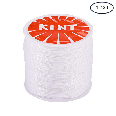 

PH PANDAHALL 106mroll 05mm Round Waxed Cotton Cord Thread Beading String Spool for Jewelry Making
