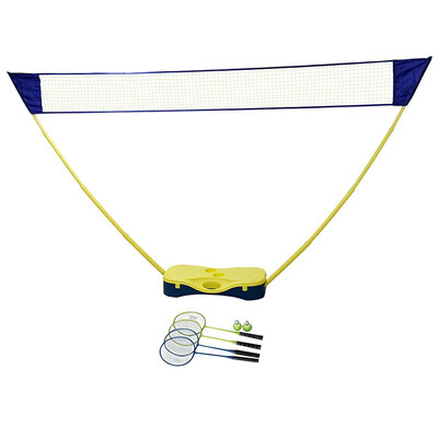 

Ktaxon Portable Badminton Volleyball Set Kit Include 4pcs Rackets 2pcs Shuttlecock with Stand Carrying Bag for Kids Youth