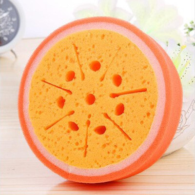 

Fruit Shape Soft Strong Absorbent Thicken Multifunctional Kitchen Washing Dishes Cleaning Sponge Dishwashing Cleaner