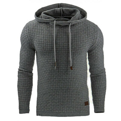 

Mens Winter Hoodie Warm Hooded Sweatshirt Coat Jacket Outwear Sweater Slim Tops