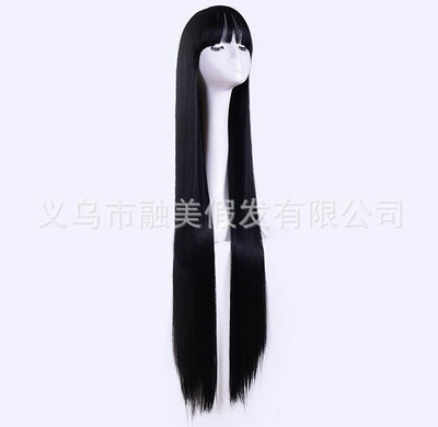 

Anime COS wig 1 meter long straight hair Qi Liu fake wigs Prom film wig