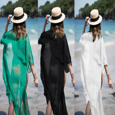 

Women Beachwear Swimwear Bikini Beach Wear Cover Up Kaftan Summer Shirt Dress