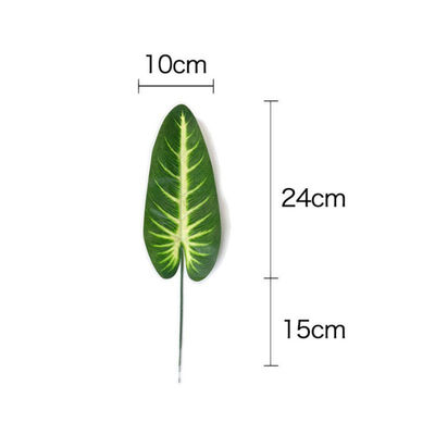 

20pcs Artificial Fake Monstera Palm Leaves Leaf-shaped Green Plants Wedding DIY Decoration Flowers Arrangement Plant Leaf