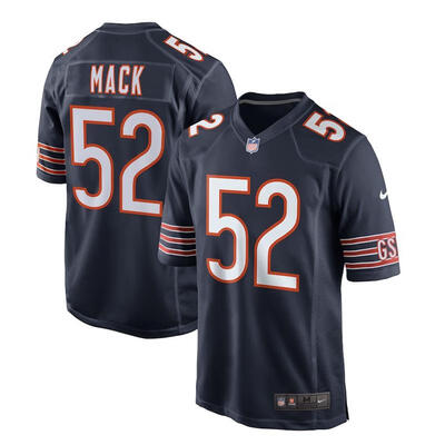 

Mens Football Jersey Chicago Bears Khalil Mack Navy Game Jersey