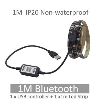 

USB LED Strip Bluetooth 5V Tira LED RGB Tape SMD 5050 Flexible Ribbon Ambilight TV Light Backlight for Computer Bias Lighting