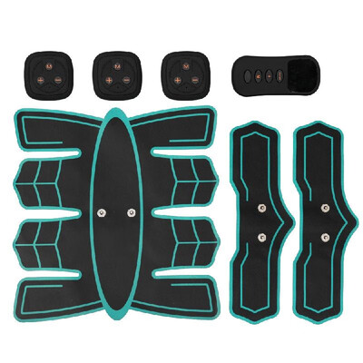 

Black Surface Blue Edge Fitness Kit Household Electric Abdominal Muscle Machine Stimulator ABS Trainer Fitness Weight Loss Body Sl