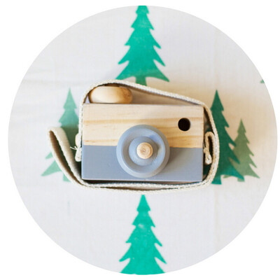 

Siaonvr Baby Kids Cute Wood Camera Toys Accessory Safe And Natural Toys