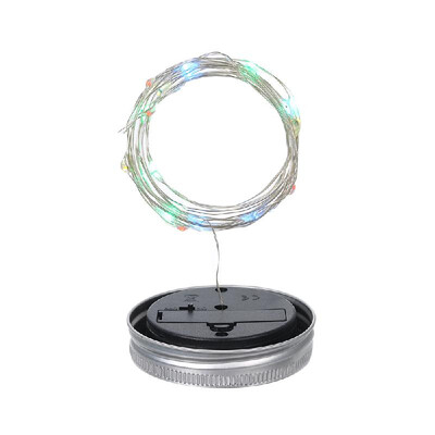 

Mason Jar Solar Lantern Lights Waterproof 20LEDs Lid Lamp Starry Fairy Light Creative Copper Wire String Outdoor Decor Patio Garde