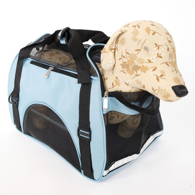

Puppy Pet Carrier Dog Cat Single Shoulder Carry Bag Travel Tote Handbag  Blue