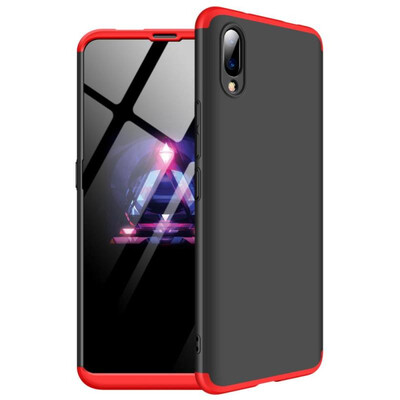 

MOONCASE Vivo NEX  front fingerprint Three-section all-inclusive shield - black red