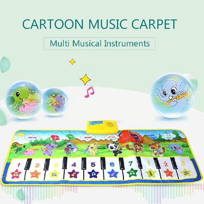 

Baby Piano Mat Musical Touch Carpet 100x36CM Music Piano Keyboard Mat Infant Baby Educational Toy