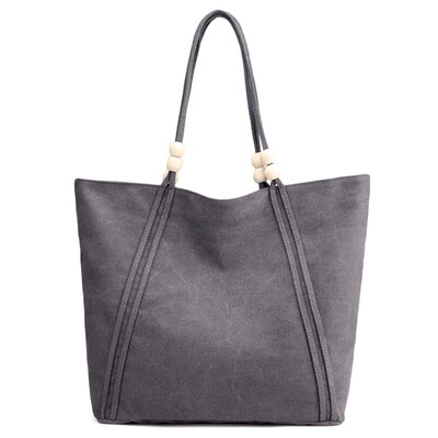 

Tailored Women Big Casual Tote Shopping Bag Lady Canvas Handbag Shoulder Bags Blue