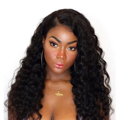 

Dolago 13x6 Lace Front Human Hair Wigs 150 Deep Wave Indian Lace Frontal Wig Glueless Black Full End Remy
