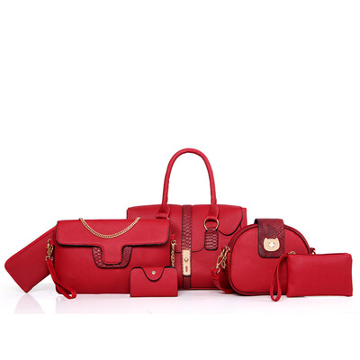 

Tailored Pack of 6 Bags Women Multi-purpose Purse Leather Leatherette Shoulder Handbag