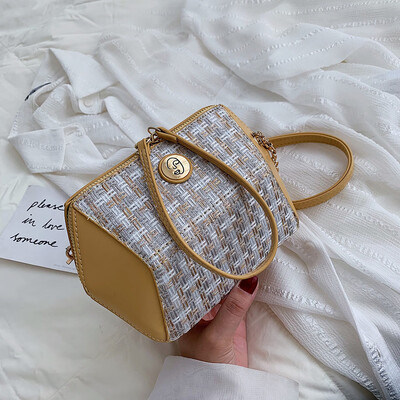 

Tailored Womens Bag Bucket Bag Shoulder Bag Color Stitching Crossbody Bag