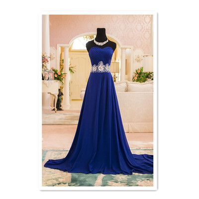 

2018 temperament spring tunic evening dress new wrapped chest sexy evening dress