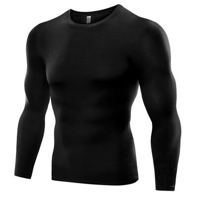 

Men Compression Long Sleeves T-shirt Running Tee Gym Fitness Tops Workout Tights