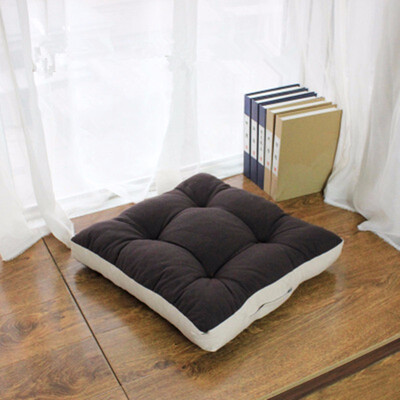 

High Quality Linen Cotton Futon Seat Cushion Round&Square Japanese Style Teahouse Floor Cushions Tatami Dormitory Futon Yoga Pad