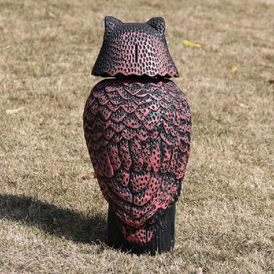 

Realistic Bird Scarer Rotating Owl Decoy Protection Repellent Birds Pest Control Owl Scarecrow Garden Yard Decor