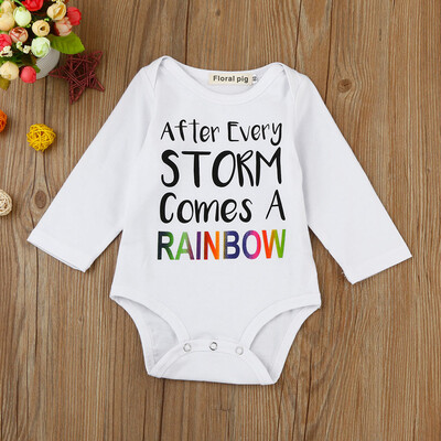 

Newborn Baby Boys Toddler Letter Print Romper Jumpsuit Outfits Clothes