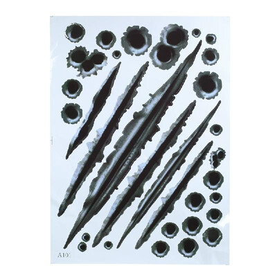 

1Pc Creative Personality Simulation Bullet Holes Car Decoration Sticker