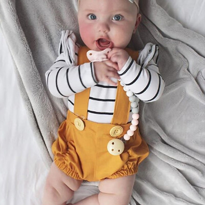 

Toddler Children Boys Girls Solid Ruched Overall Playsuit Pants Outfits Clothes