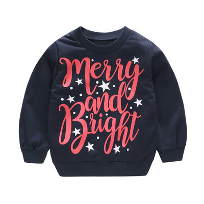 

Toddler Kids Baby Girl Boy Long Sleeve Cartoon Christmas Print Pullover Tops