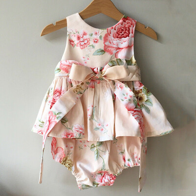 

Newborn Baby Girl Sweet Romper Bodysuit Summer Jumpsuit Dress Outfits Clothes