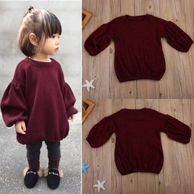

Cute Kids Girl Long Sleeve T-Shirt Tops Sweater Sweatshirt Baby Tee Pullover Top