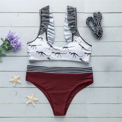 

Saidsome Womens Printing Bikini Print Two Piece Swimsuit Pushups Swimwear Beachwear