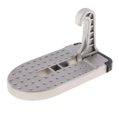 

Folding Car Door Latch Hook Step Mini U Shape Doorstep Hooks Folding Foot Pedal Ladder with Safety Hammer for Jeep SUV Car Truck R