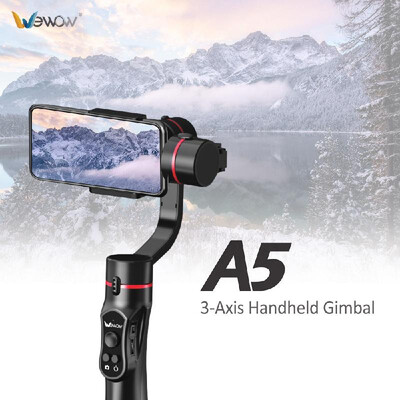 

Wewow A5 3-Axis Handheld Gimbal Mobile Phone Video Stabilizer Support Face Tracking Gestures Vertical Shooting for 455 Inch Smar