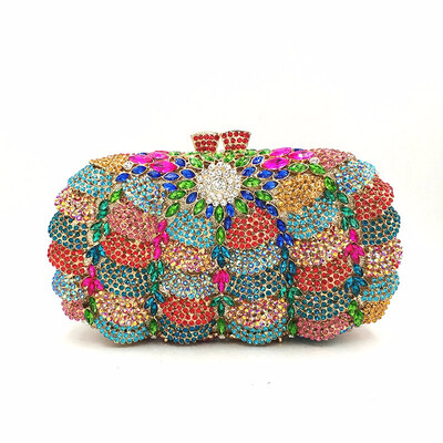

Elegant diamonds bag evening party rhinestone hollow out clutches women crystal purses bridal wedding party clutches